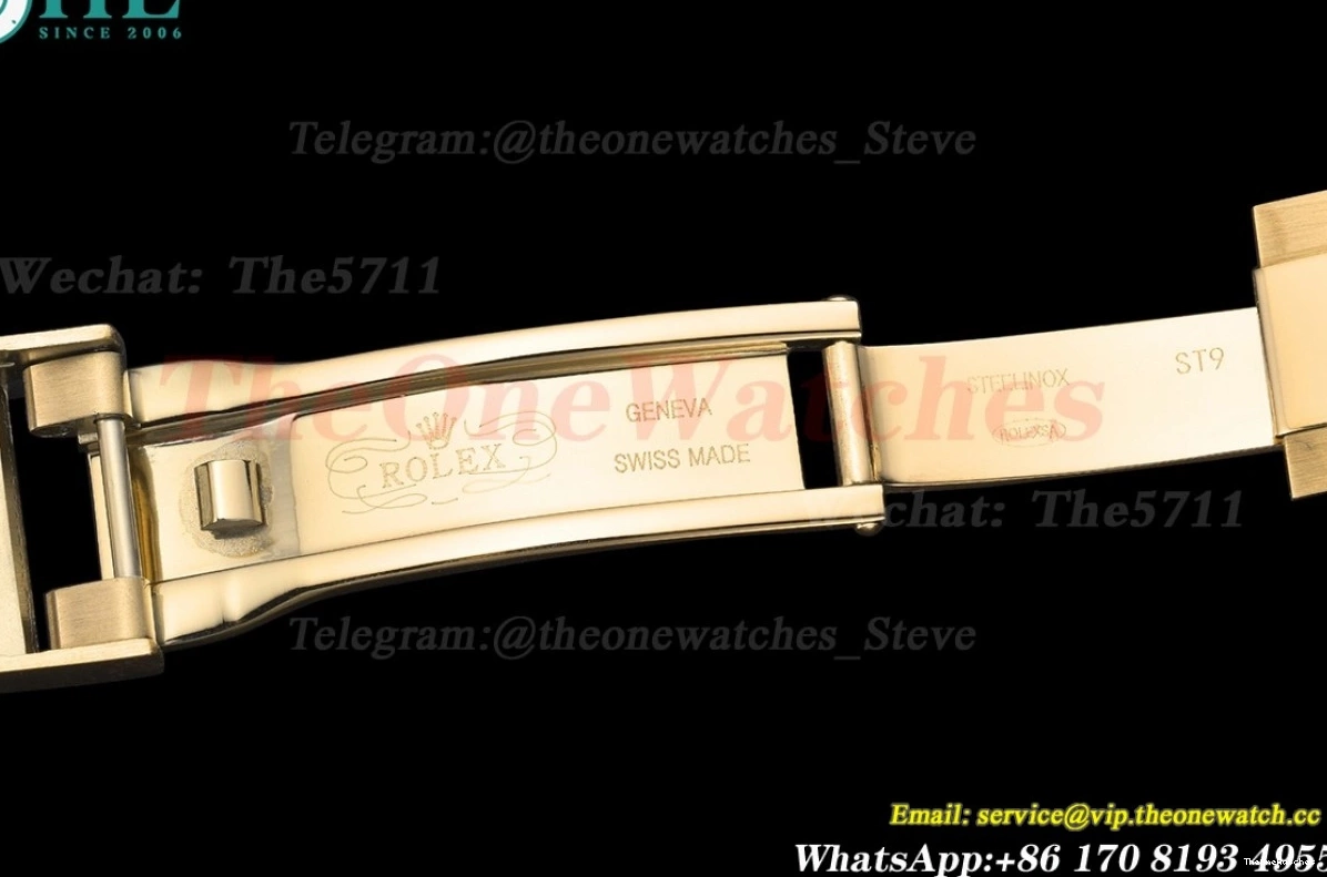 GDF A3836 Daytona 40mm Black Gold YG YG 0129